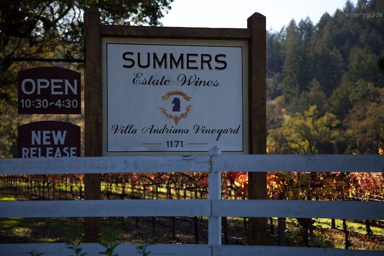 Summers Estate Wines, Calistoga, Napa Valley